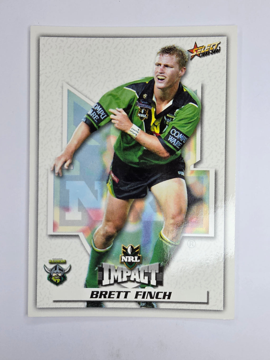 NRL 2001 Impact Base Card #55 Brett Finch Canberra Raiders