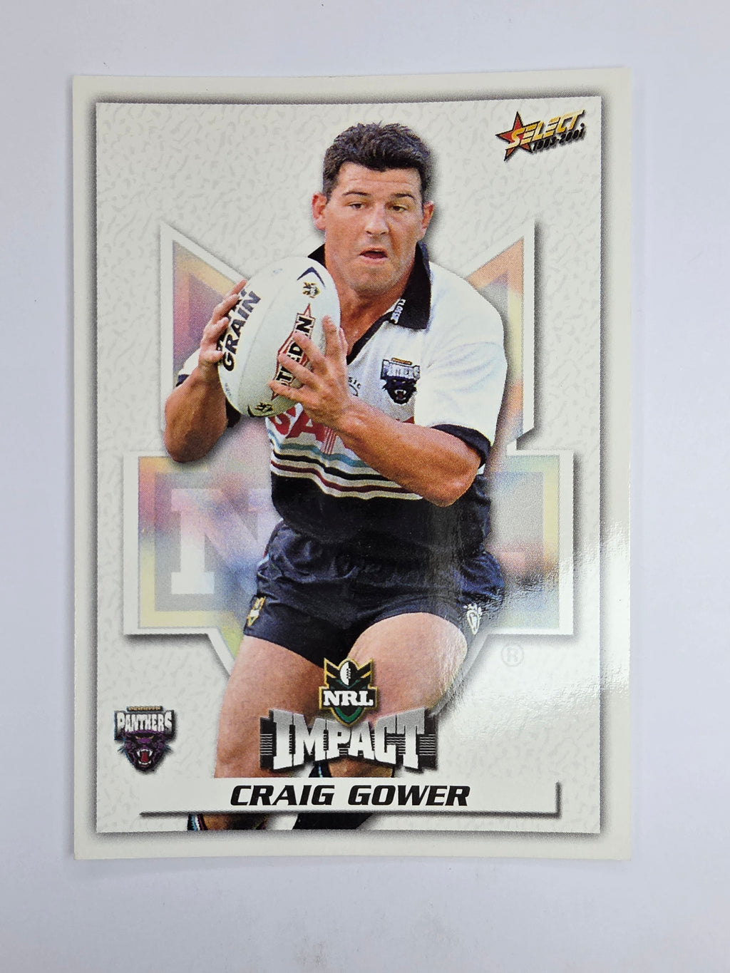 NRL 2001 Impact Base Card #64 Craig Gower Penrith Panthers