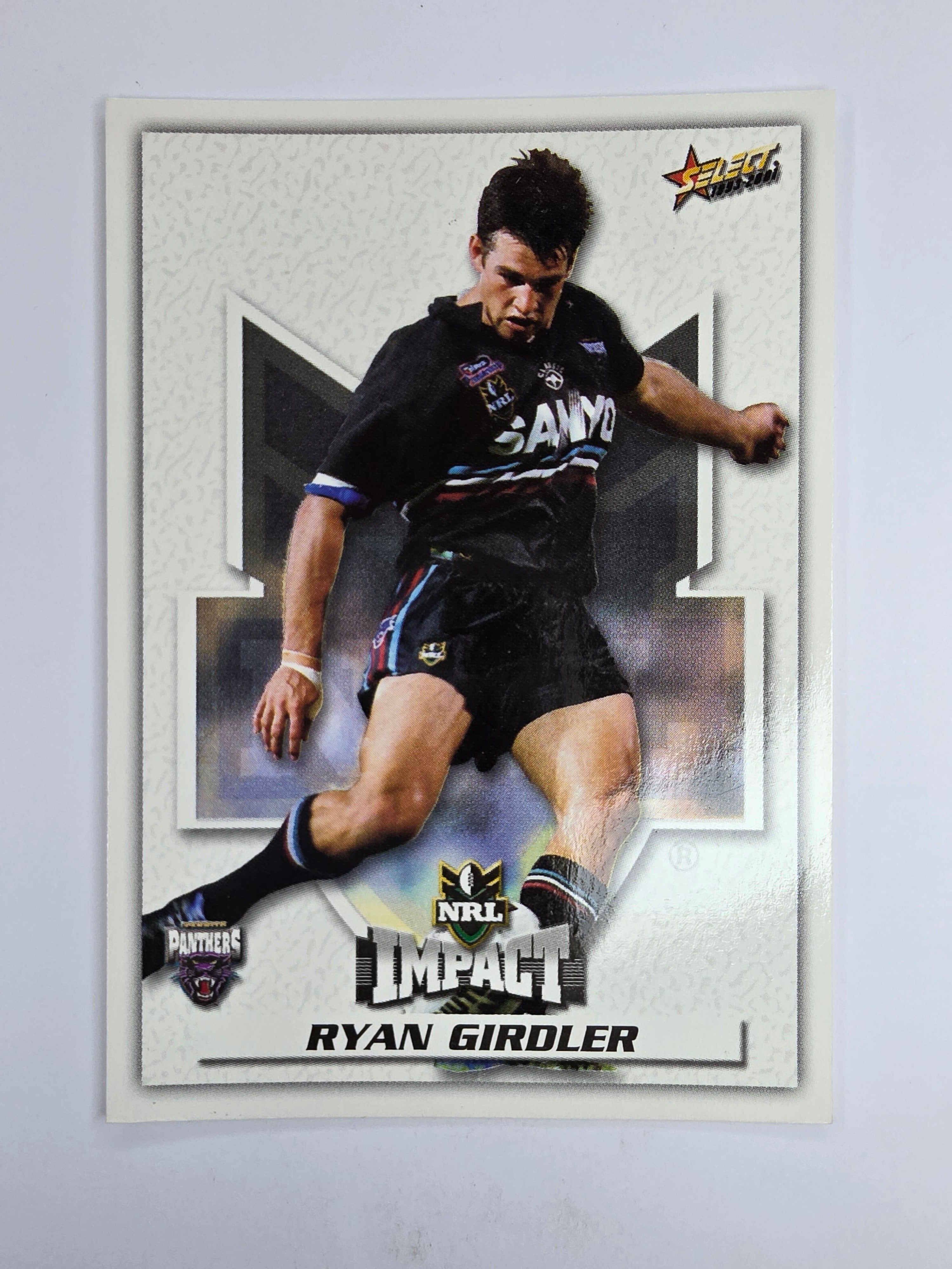NRL 2001 Impact Base Card #68 Ryan Girdler Penrith Panthers