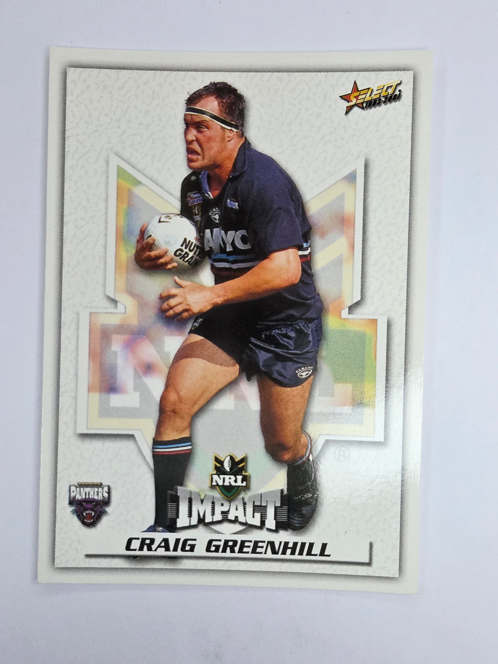 NRL 2001 Impact Base Card #72 Craig Greenhill Penrith Panthers