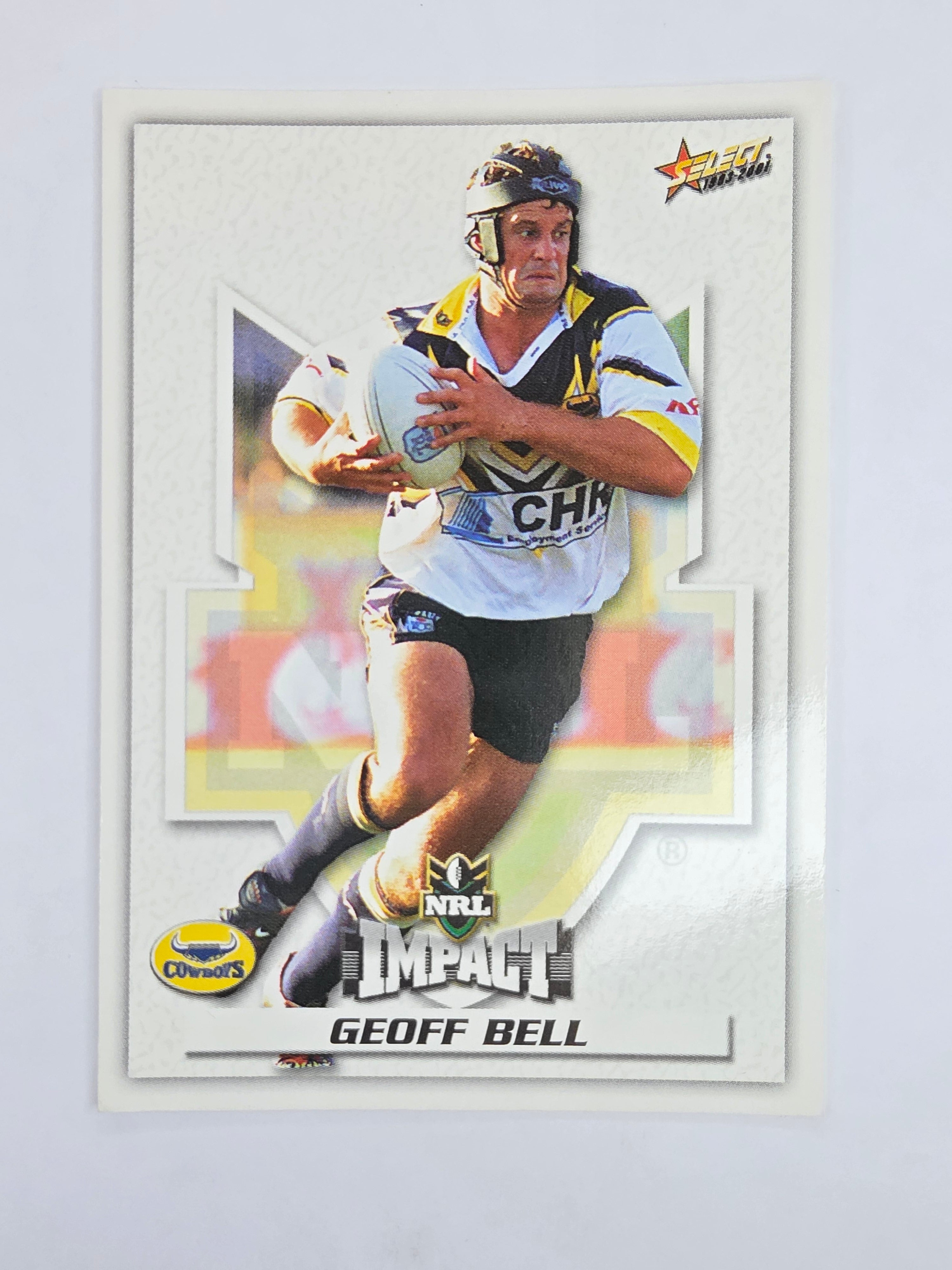 NRL 2001 Impact Base Card #153 Geoff Bell North Queensland Cowboys