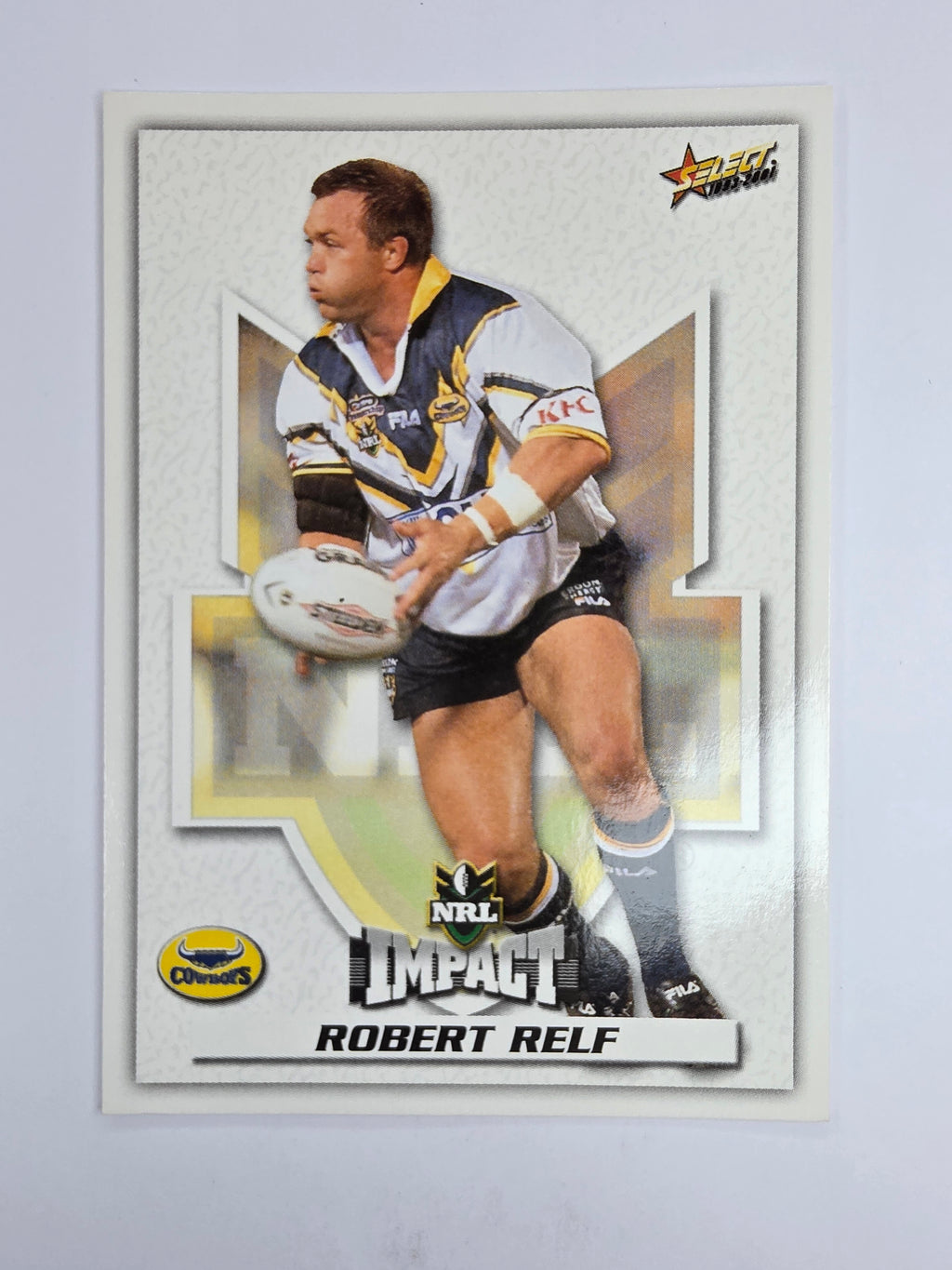 NRL 2001 Impact Base Card #159 Robert Relf North Queensland Cowboys
