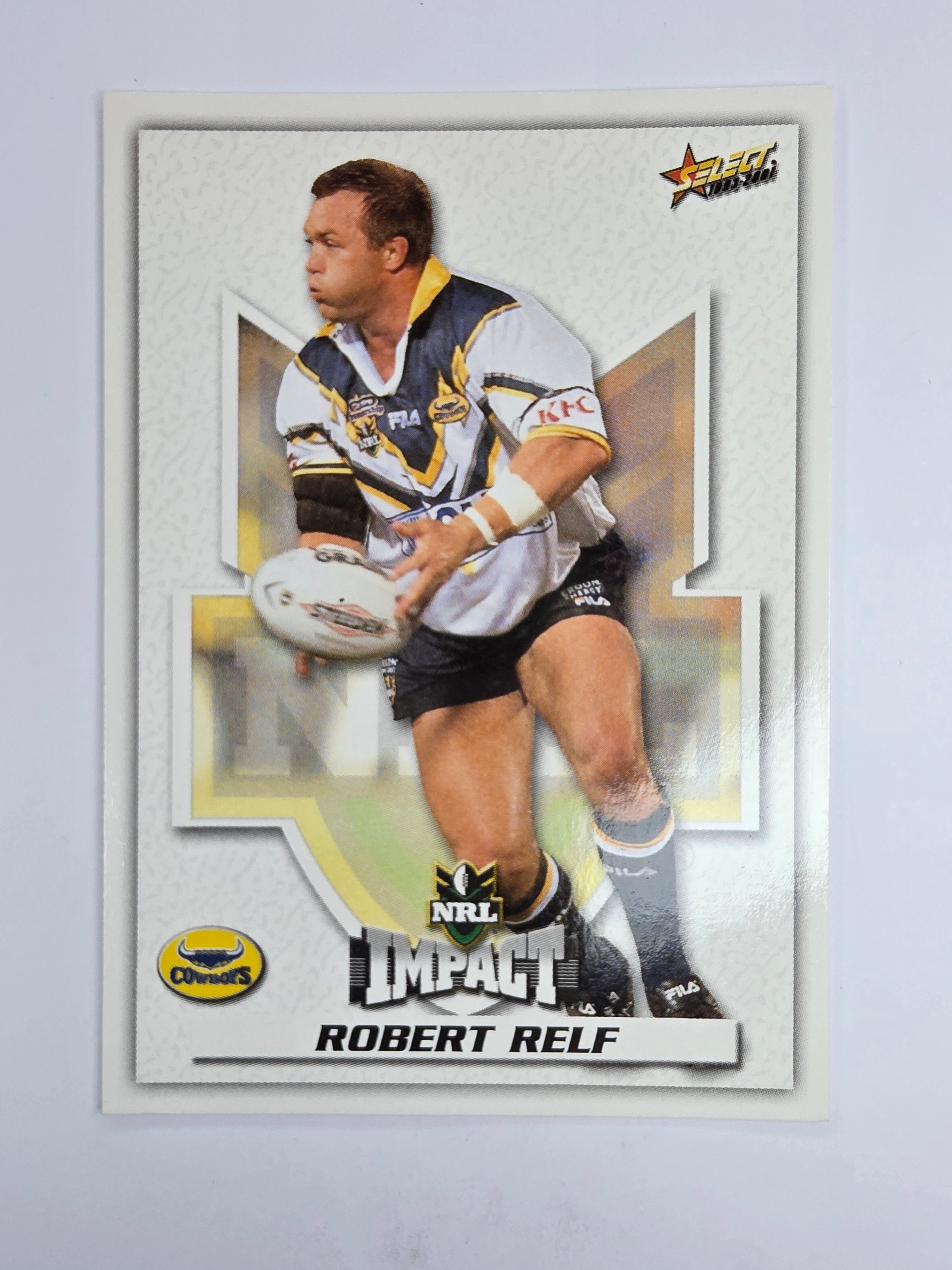 NRL 2001 Impact Base Card #159 Robert Relf North Queensland Cowboys