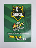 NRL 2009 Champions Base Card #1 Checklist
