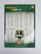 NRL 2009 Champions Base Card #2 Checklist