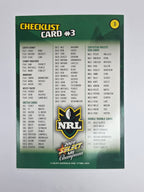 NRL 2009 Champions Base Card #3 Checklist