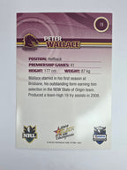 NRL 2009 Champions Base Card #15 Peter Wallace Brisbane Broncos