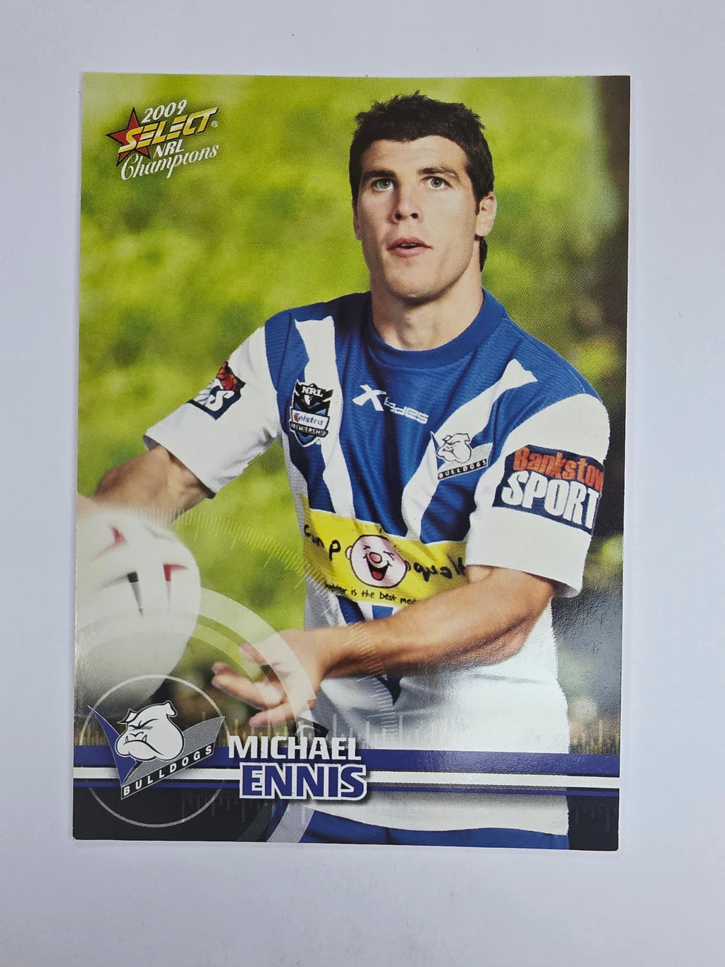 NRL 2009 Champions Base Card #19 Michael Ennis Canterbury Bankstown Bulldogs