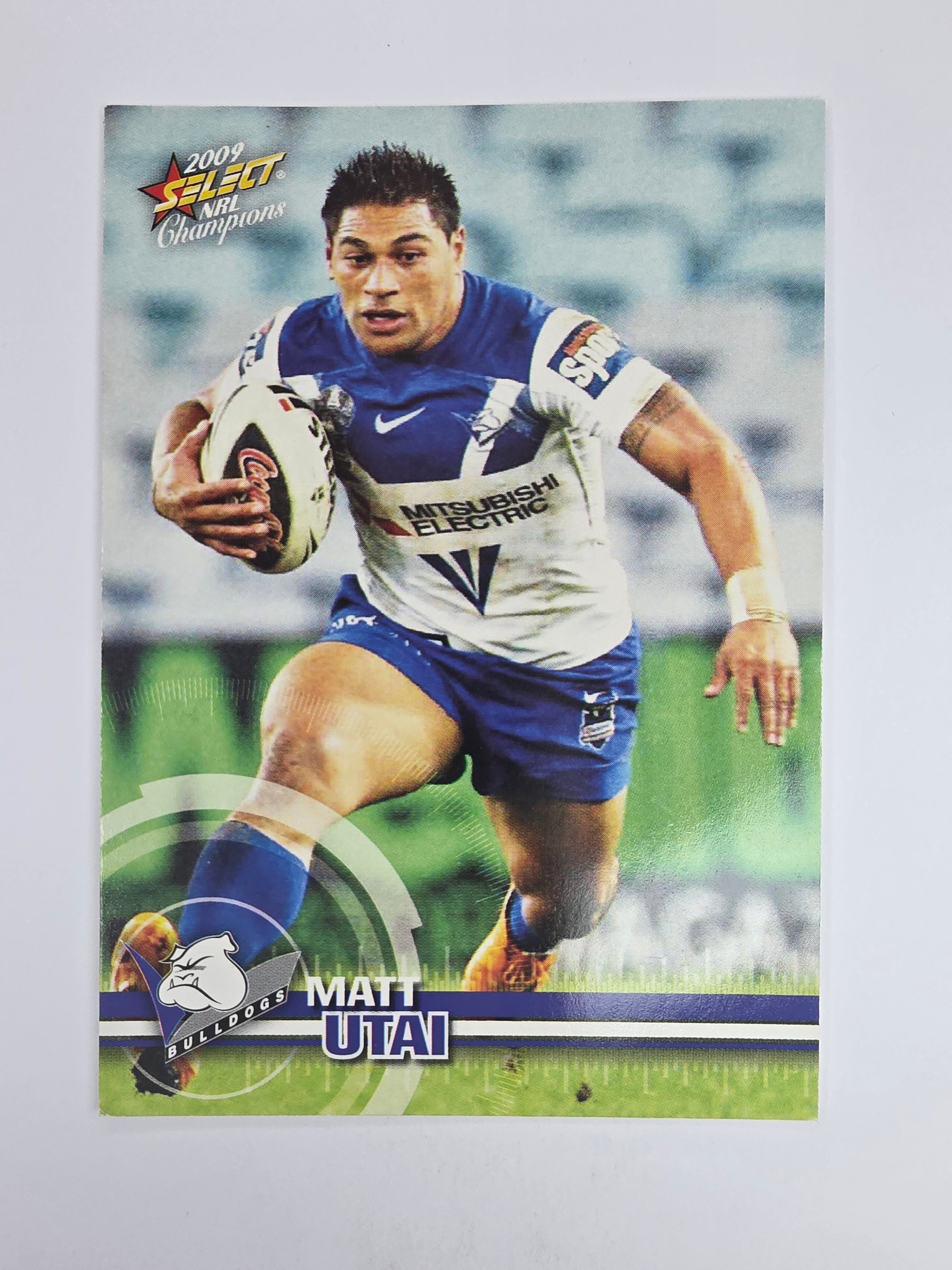 NRL 2009 Champions Base Card #23 Matt Utai Canterbury Bankstown Bulldogs