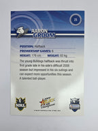 NRL 2009 Champions Base Card #25 Aaron Groom Canterbury Bankstown Bulldogs