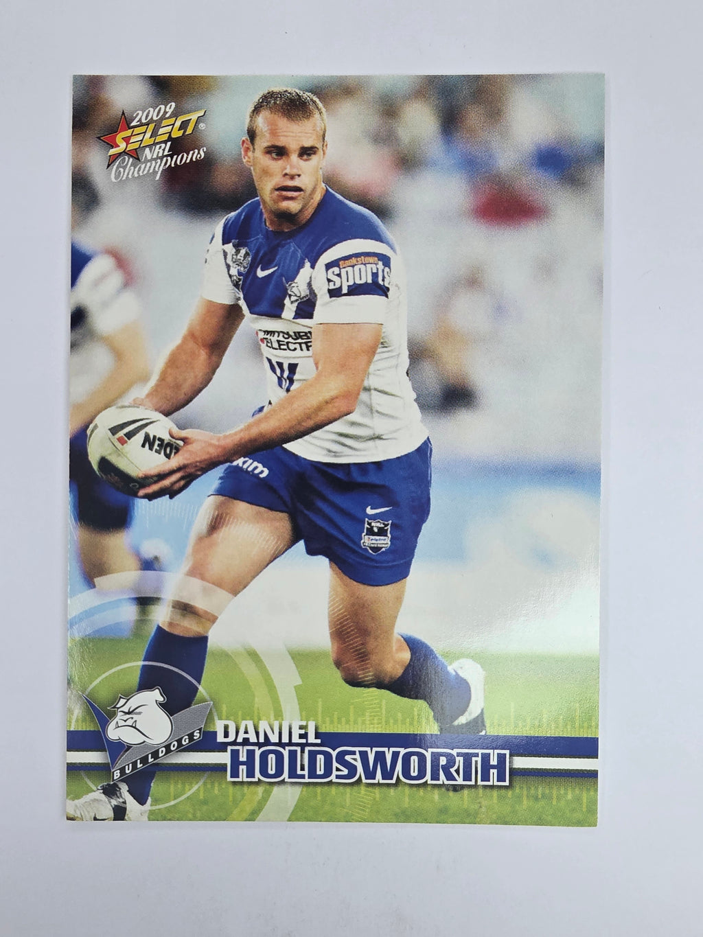 NRL 2009 Champions Base Card #27 Daniel Holdsworth Canterbury Bankstown Bulldogs