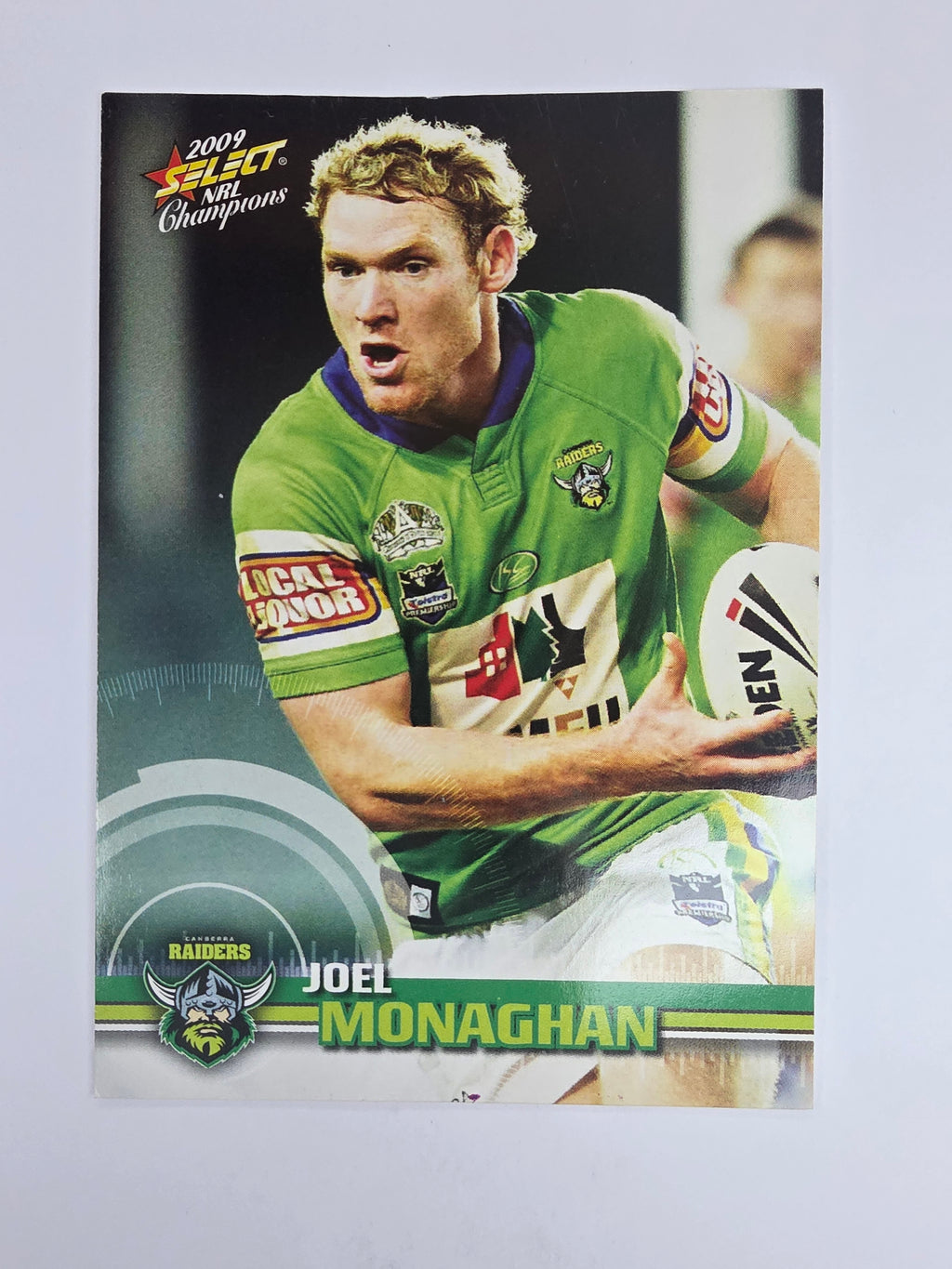 NRL 2009 Champions Base Card #32 Joel Monaghan Canberra Raiders