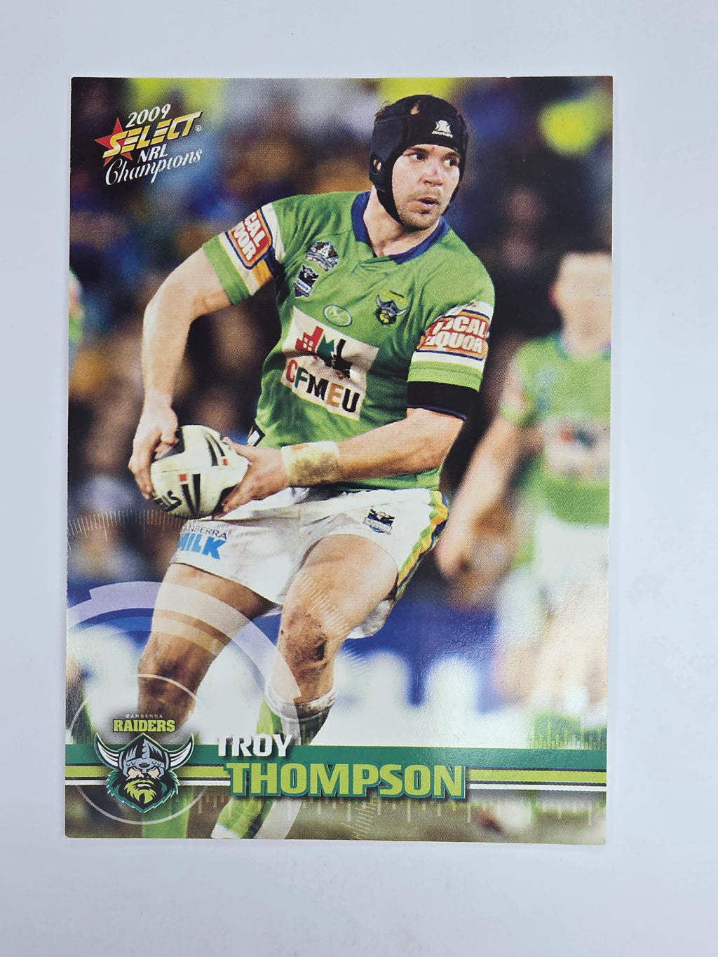 NRL 2009 Champions Base Card #35 Troy Thompson Canberra Raiders