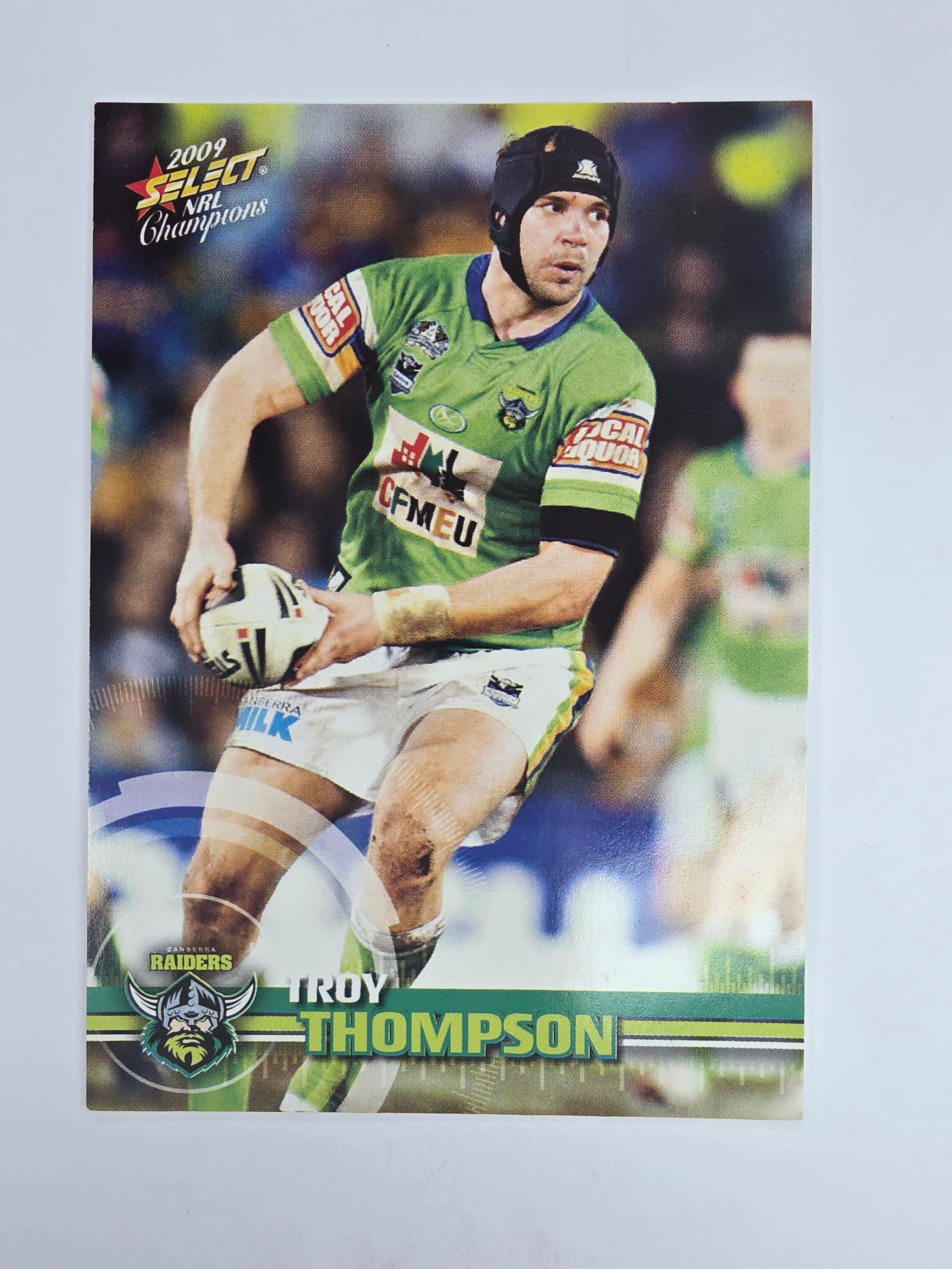 NRL 2009 Champions Base Card #35 Troy Thompson Canberra Raiders