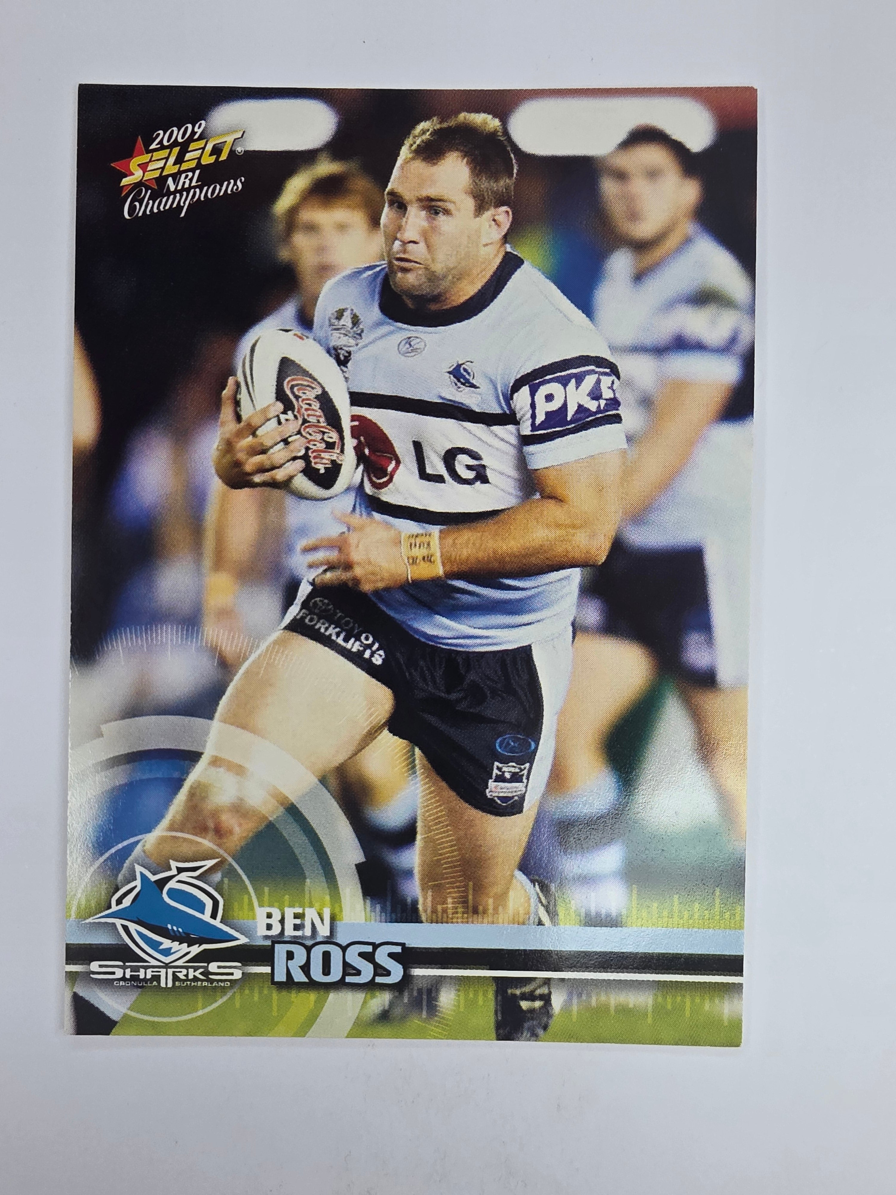 NRL 2009 Champions Base Card #45 Ben Ross Cronulla Sutherland Sharks