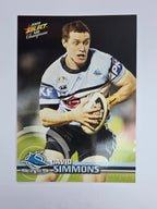 NRL 2009 Champions Base Card #47 David Simmons Cronulla Sutherland Sharks