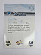 NRL 2009 Champions Base Card #51 Kade Snowden Cronulla Sutherland Sharks