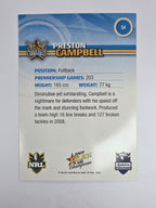 NRL 2009 Champions Base Card #54 Preston Campbell Gold Coast Titans