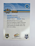 NRL 2009 Champions Base Card #63 Daniel Conn Gold Coast Titans