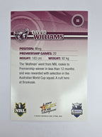 NRL 2009 Champions Base Card #66 David Williams Manly Warringah Sea Eagles