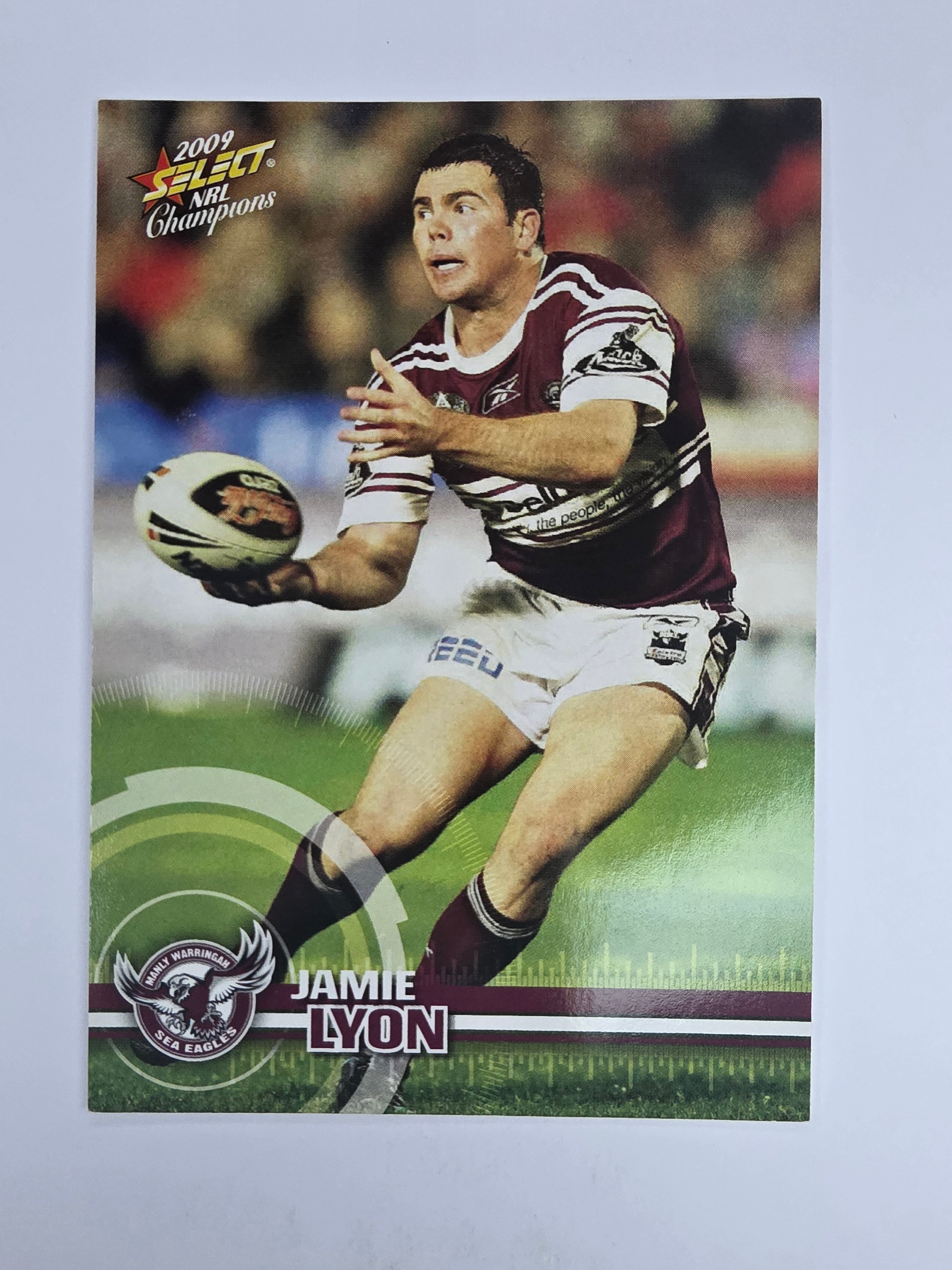 NRL 2009 Champions Base Card #70 Jamie Lyon Manly Warringah Sea Eagles