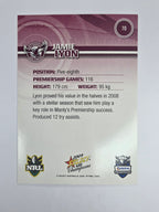 NRL 2009 Champions Base Card #70 Jamie Lyon Manly Warringah Sea Eagles