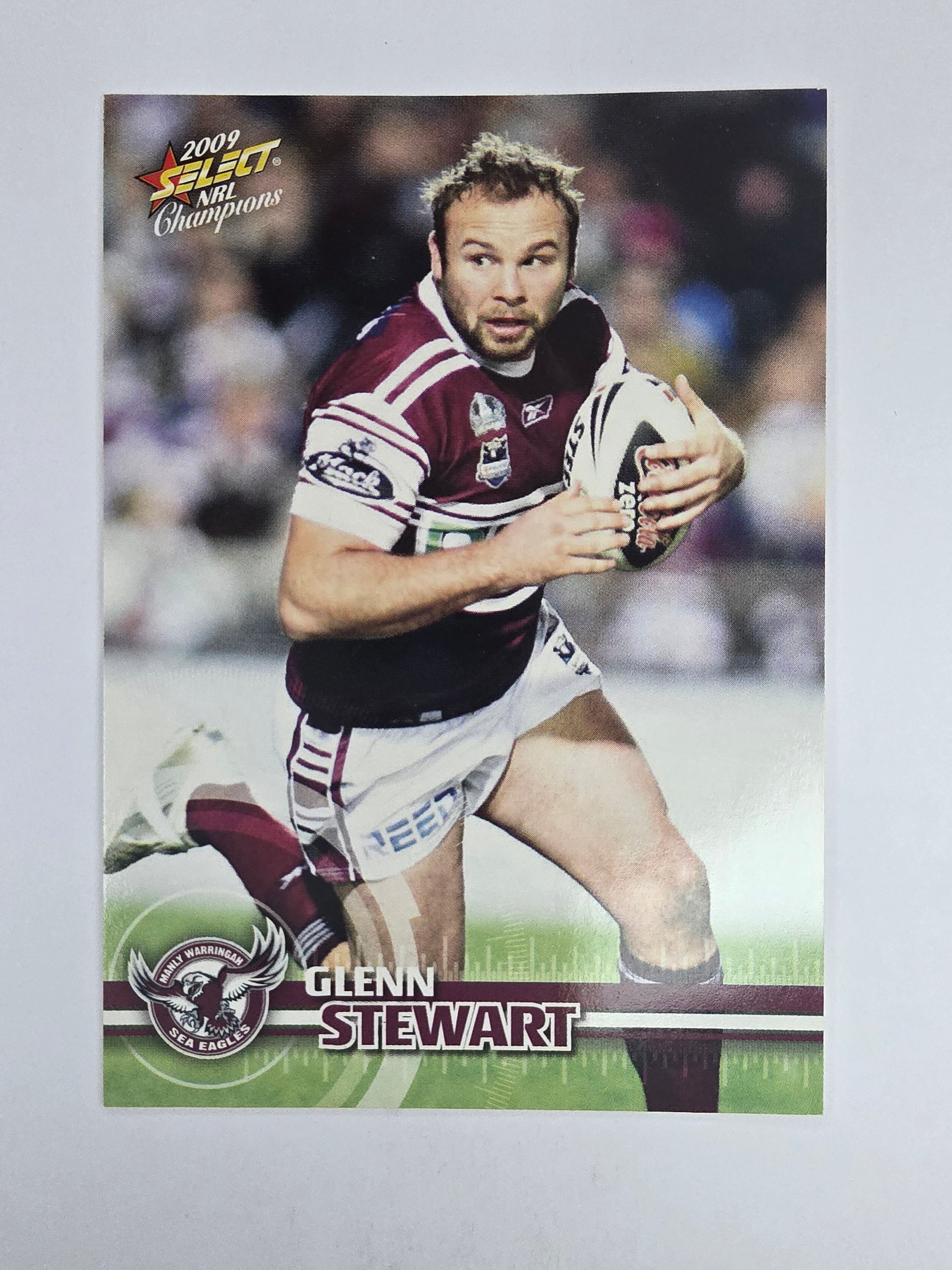 NRL 2009 Champions Base Card #74 Glenn Stewart Manly Warringah Sea Eagles