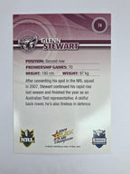NRL 2009 Champions Base Card #74 Glenn Stewart Manly Warringah Sea Eagles