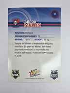 NRL 2009 Champions Base Card #92 Jarrod Mullen Newcastle Knights