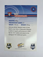 NRL 2009 Champions Base Card #93 Wes Naiqama Newcastle Knights