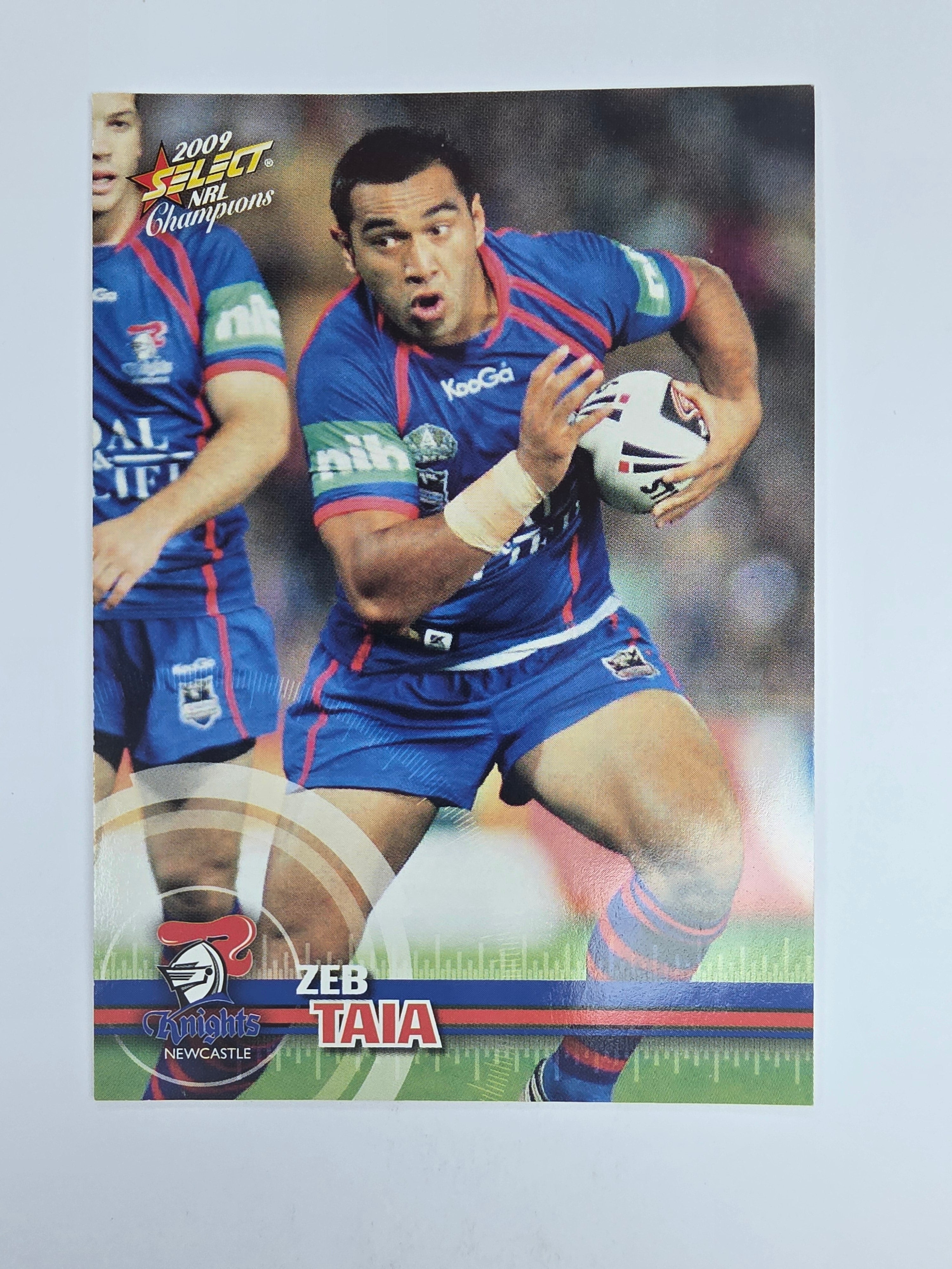 NRL 2009 Champions Base Card #97 Zeb Taia Newcastle Knights