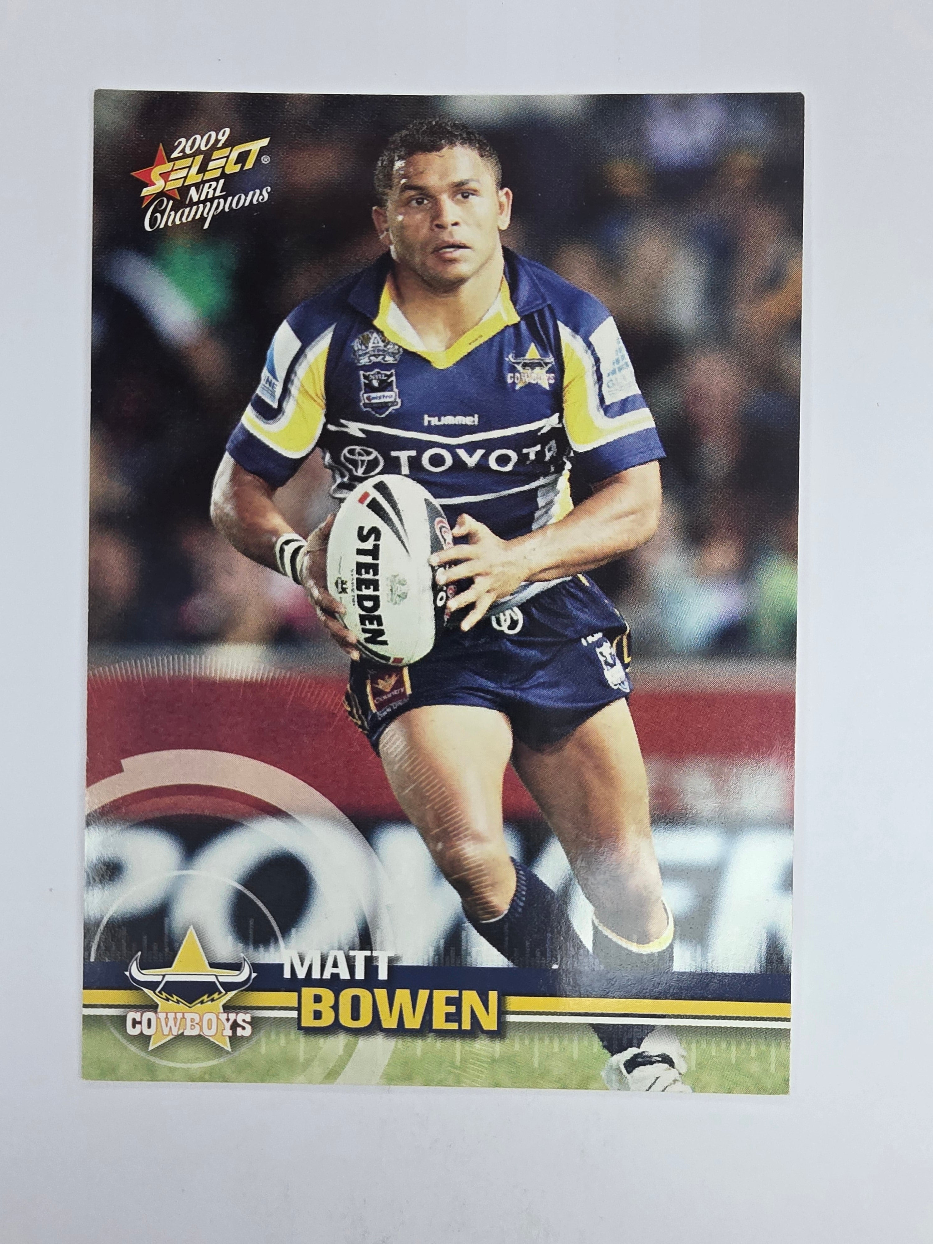 NRL 2009 Champions Base Card #101 Matt Bowen North Queensland Cowboys