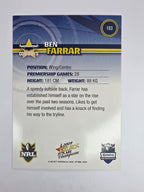 NRL 2009 Champions Base Card #103 Ben Farrar North Queensland Cowboys