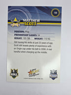 NRL 2009 Champions Base Card #108 Matthew Scott North Queensland Cowboys