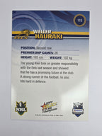 NRL 2009 Champions Base Card #115 Weller Hauraki Parramatta Eels