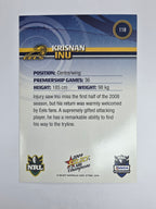 NRL 2009 Champions Base Card #118 Krisnan Inu Parramatta Eels