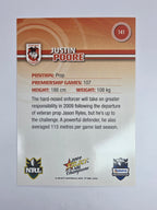 NRL 2009 Champions Base Card #141 Justin Poore St George Illawarra Dragons