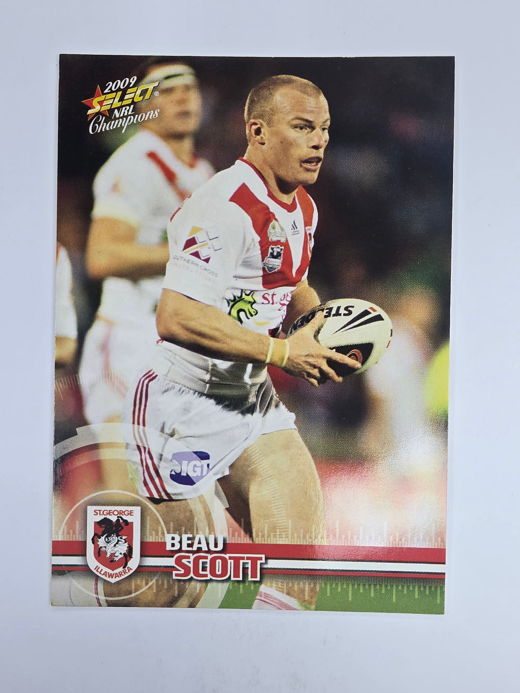 NRL 2009 Champions Base Card #142 Beau Scott St George Illawarra Dragons