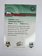 NRL 2009 Champions Base Card #151 Fetuli Talanoa South Sydney Rabbitohs