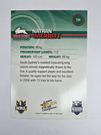 NRL 2009 Champions Base Card #154 Nathan Merritt South Sydney Rabbitohs