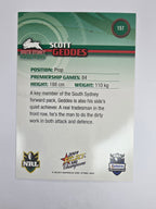 NRL 2009 Champions Base Card #157 Scott Geddes South Sydney Rabbitohs