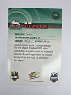 NRL 2009 Champions Base Card #158 Beau Champion South Sydney Rabbitohs