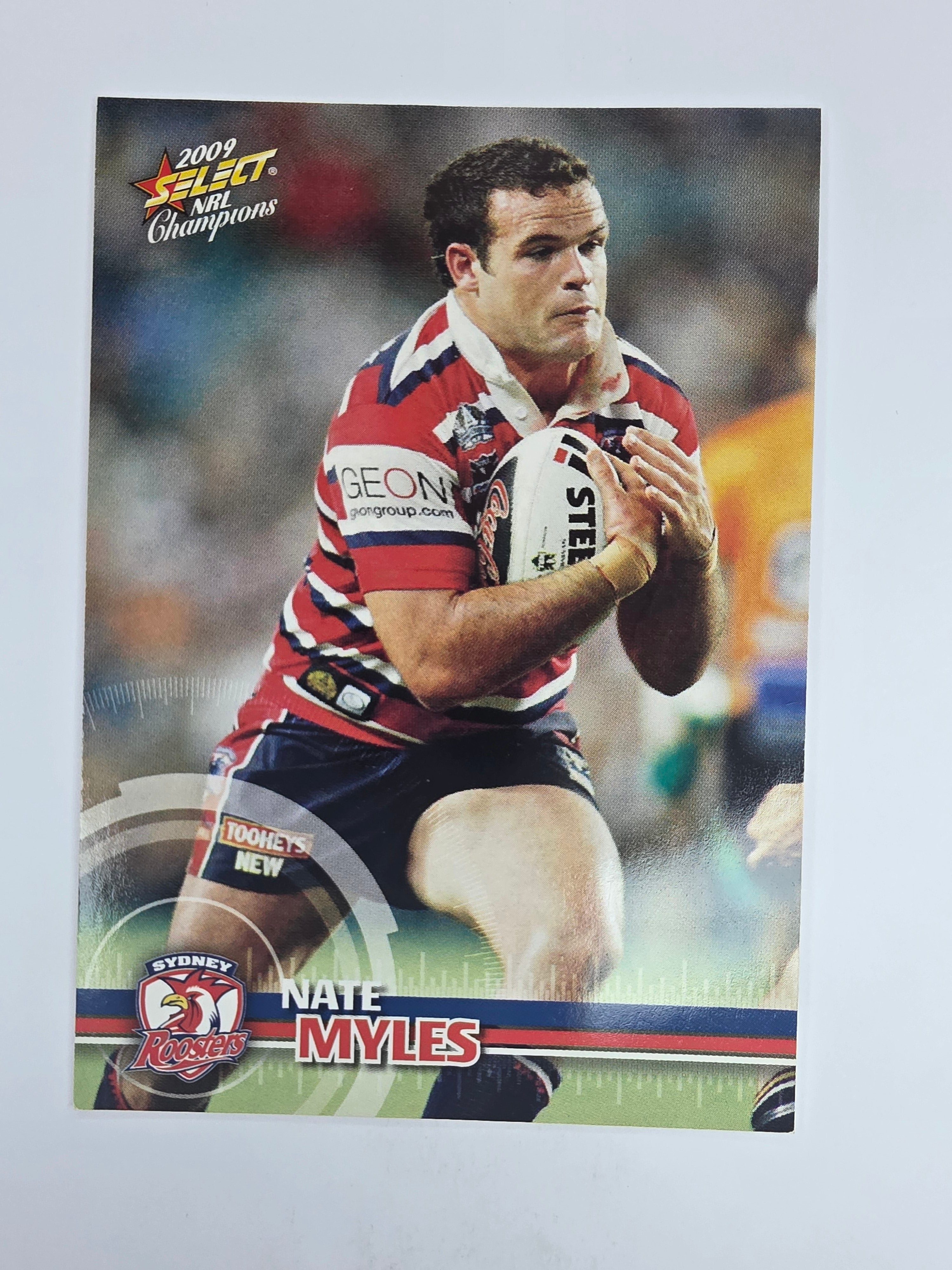 NRL 2009 Champions Base Card #165 Nate Myles Sydney Roosters