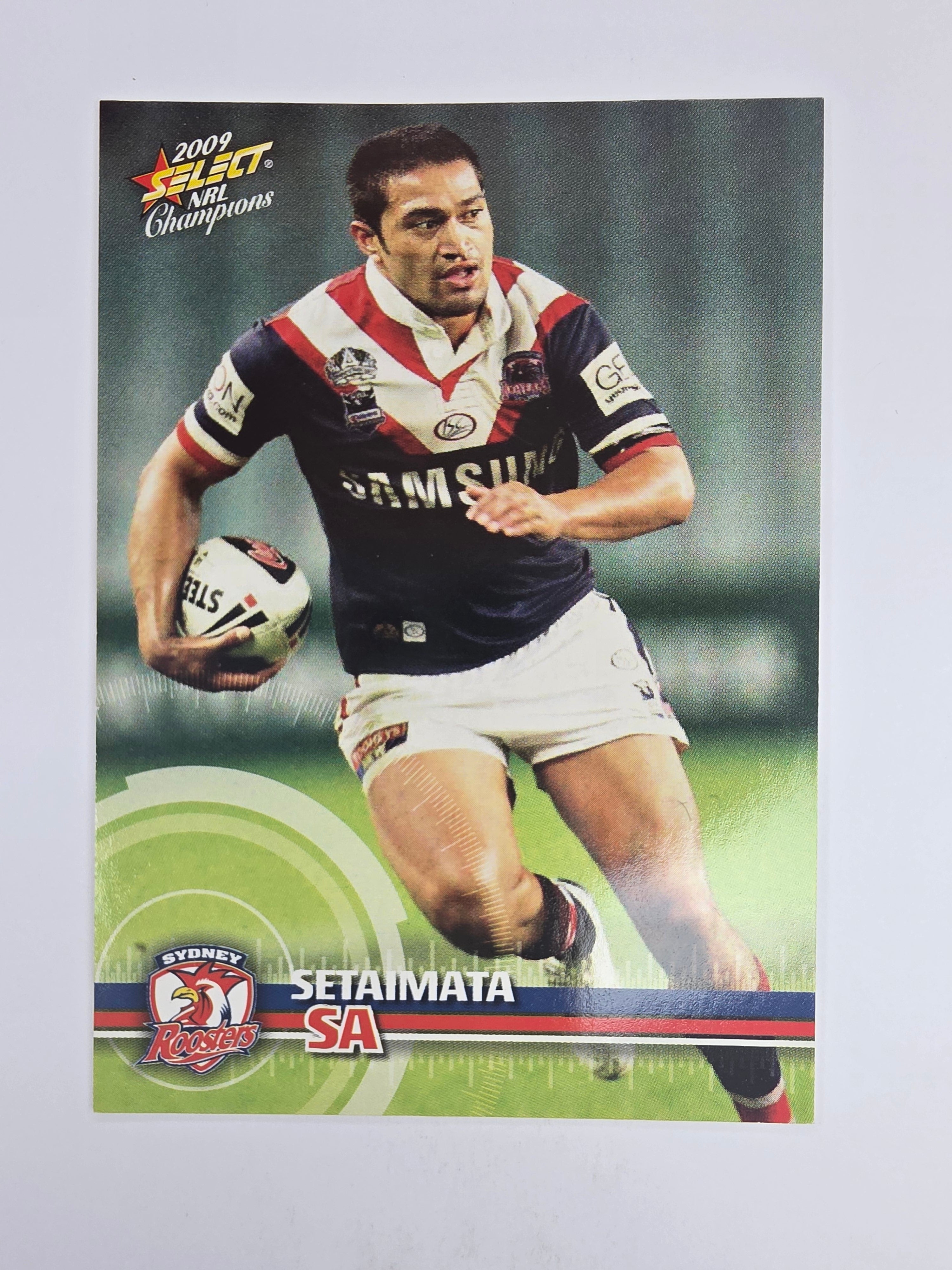 NRL 2009 Champions Base Card #170 Setaimata Sa Sydney Roosters