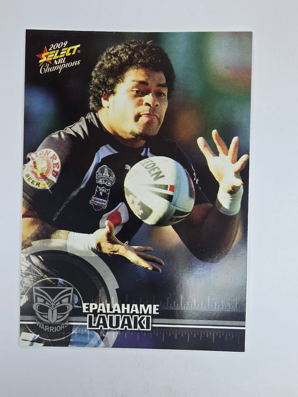 NRL 2009 Champions Base Card #176 Epalahame Lauaki New Zealand Warriors