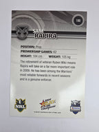 NRL 2009 Champions Base Card #180 Sam Rapira New Zealand Warriors