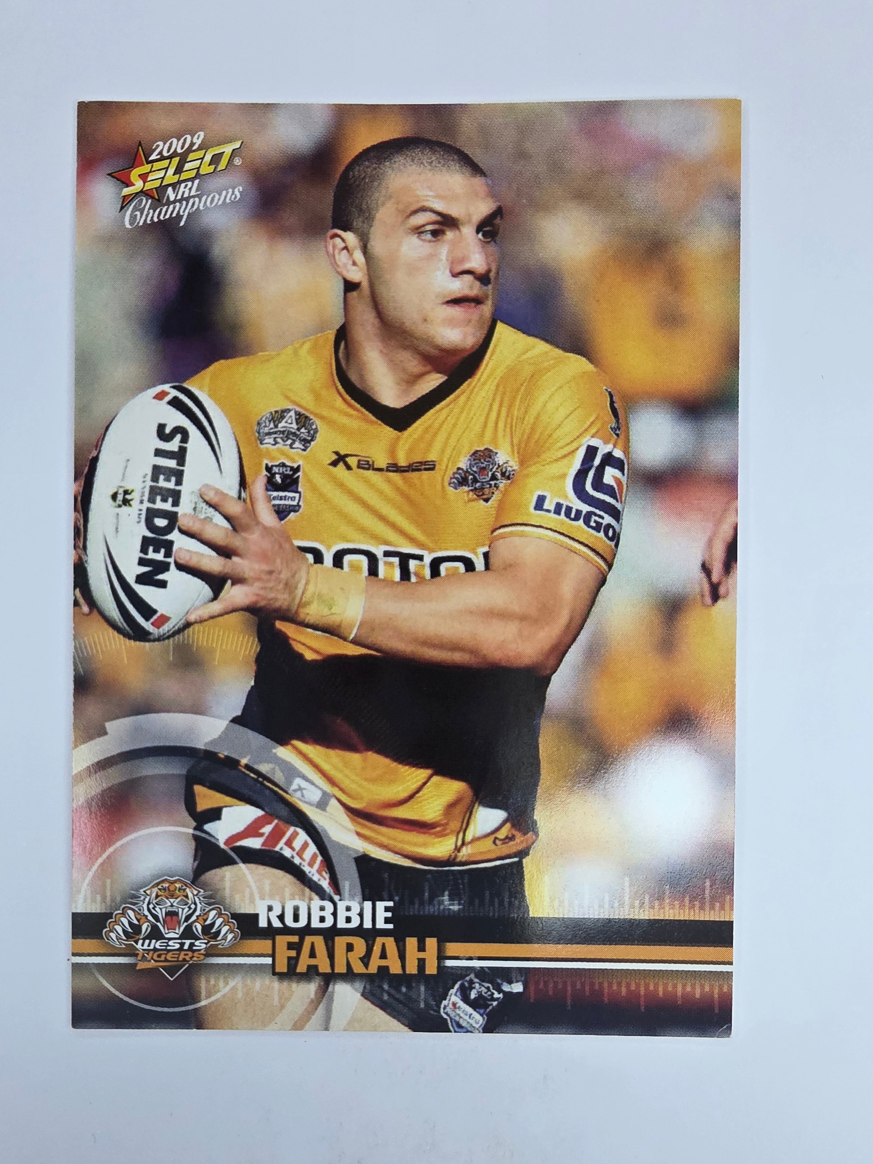 NRL 2009 Champions Base Card #185 Robbie Farah Wests Tigers