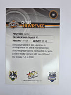 NRL 2009 Champions Base Card #191 Chris Lawrence Wests Tigers