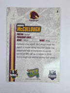 NRL 2010 Champions Base Card #5 Andrew McCullough Brisbane Broncos