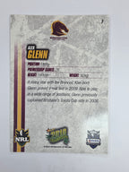 NRL 2010 Champions Base Card #7 Alex Glenn Brisbane Broncos